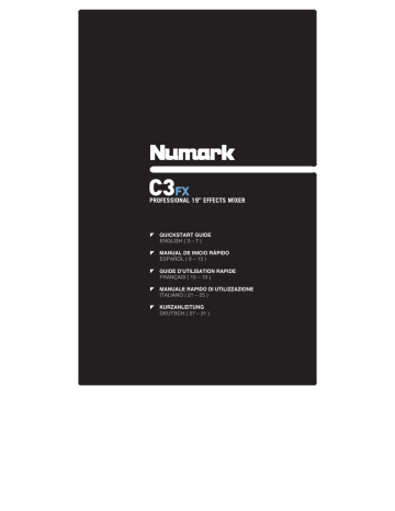 Numark C3FX Quick Start Guide | Manualzz