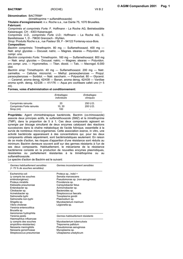 bactrim prostatite chroniques