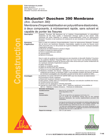 Sikalastic® Duochem 390 Membrane | Manualzz