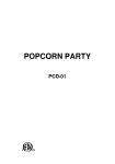 Popcorn Party PCD-01 User Manual