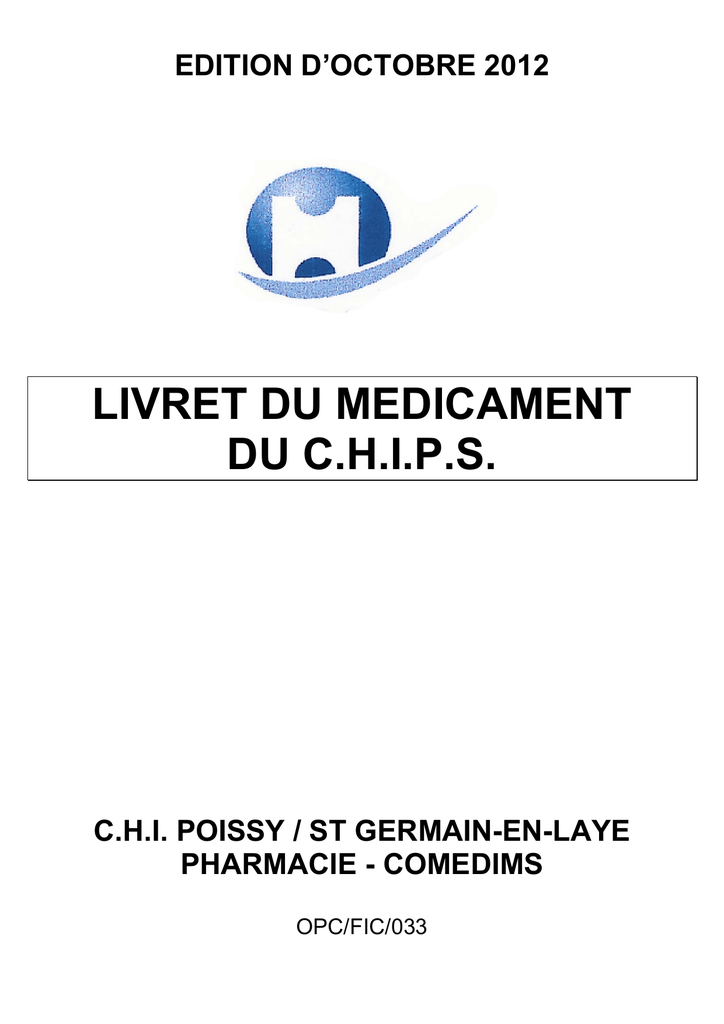 Livret Du Medicament Du Chips Manualzz