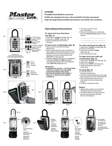 Master Lock Lock Box, Resettable Combination Dials 5400DHC - The