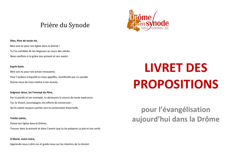 Livret Des Propositions Manualzz