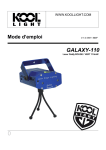 Mode d&rsquo;emploi GALAXY-110 Laser d'&eacute;clairage de sc&egrave;ne