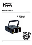 G-STORM Laser Vert 40mW Mode d&rsquo;emploi