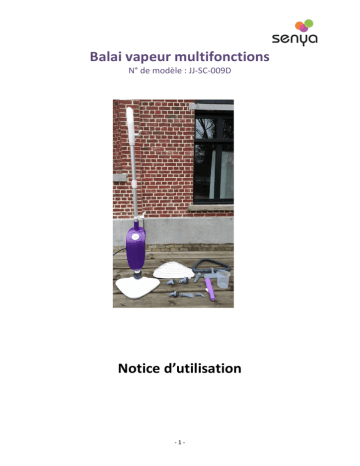 Balai vapeur multifonctions Notice d`utilisation | Manualzz