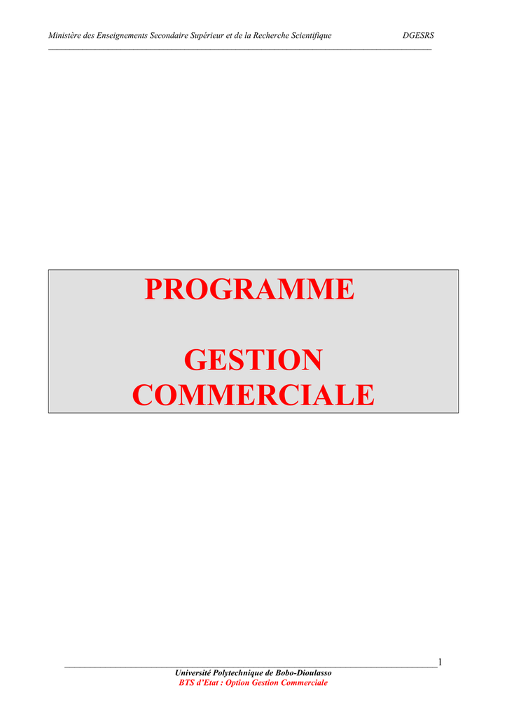 Programme Gestion Commerciale Manualzz