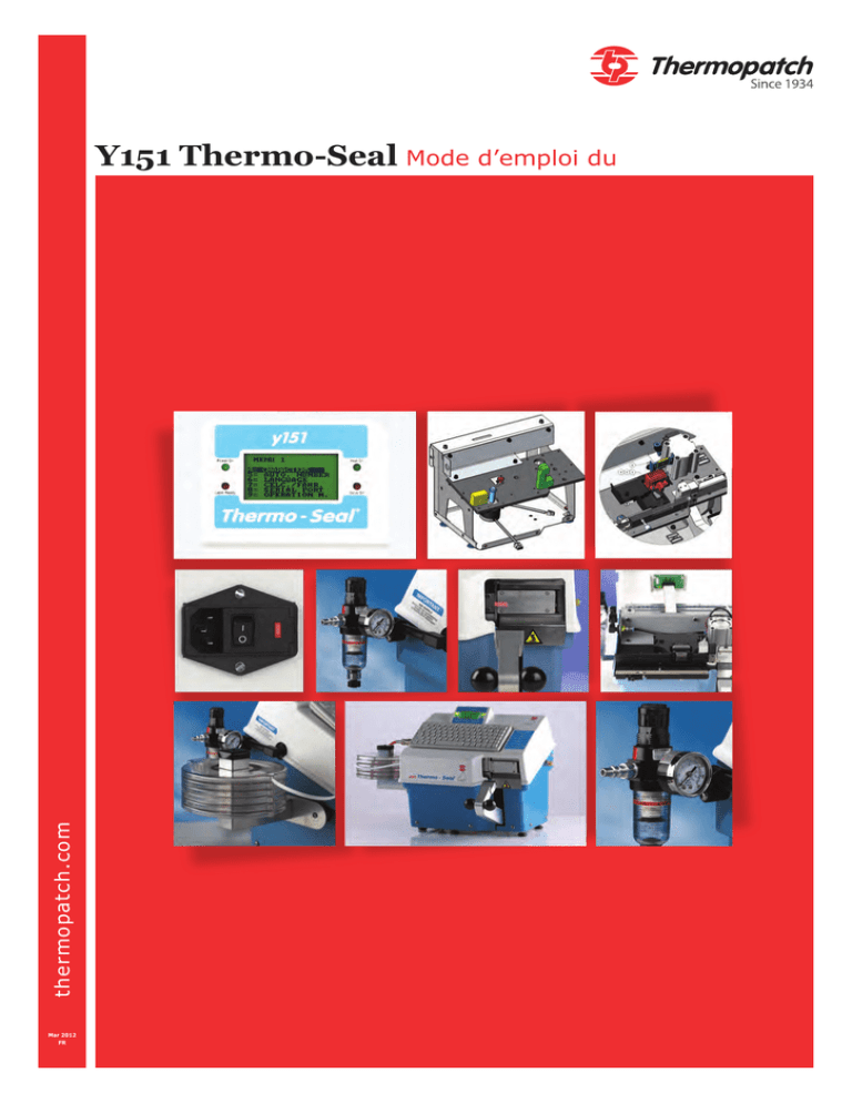 Y151 ThermoSeal Mode d`emploi du Manualzz