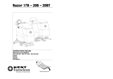 Kent Euroclean Razor 20B Instructions for use | Manualzz