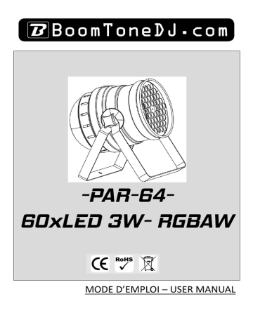 -PAR-64- 60xLED 3W- RGBAW | Manualzz