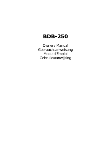 BDB-250 | Manualzz