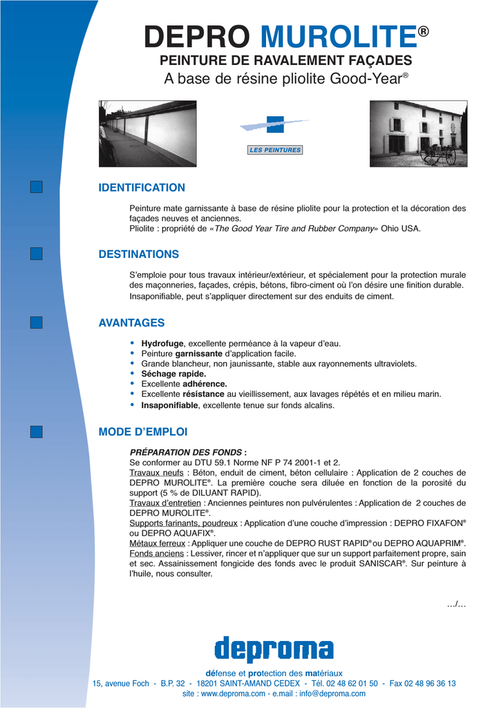 Depro Murolite Manualzz