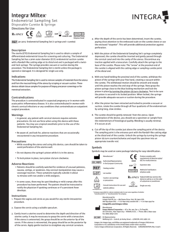 Integra® Miltex® | Manualzz