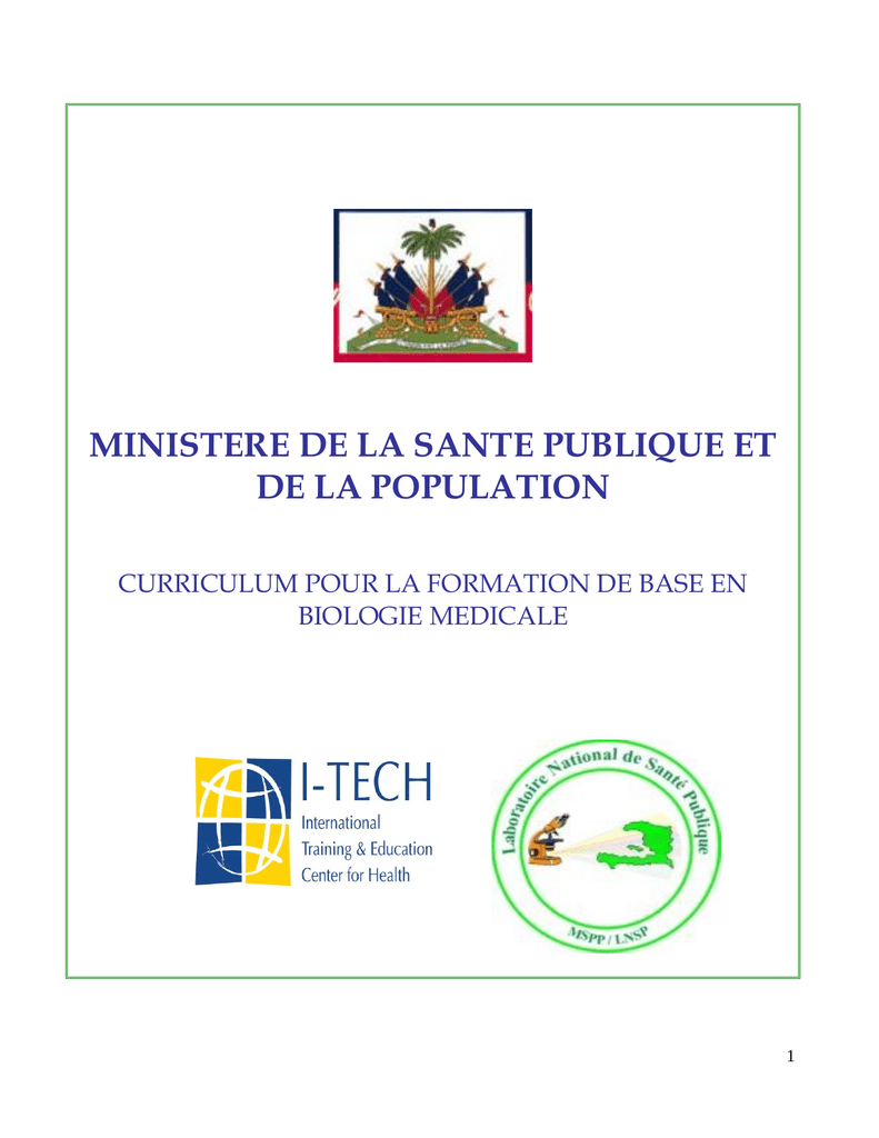 Curriculum Complet De L Ecole De Biologie Medicale Manualzz