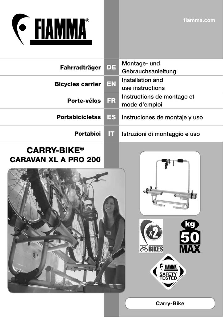 fiamma carry bike caravan xla pro 200