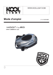 Mode d'emploi projecteur LED Moon Led
