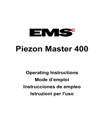Piezon Master 400 - Electro Medical Systems | Manualzz