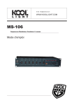 S&eacute;quen&ccedil;eur MS-106 Mode d'emploi