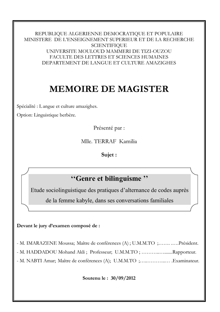 Memoire De Magister Universite Mouloud Mammeri De Tizi Ouzou Manualzz Memoire De Magister Universite Mouloud Mammeri De Tizi Ouzou Manualzz