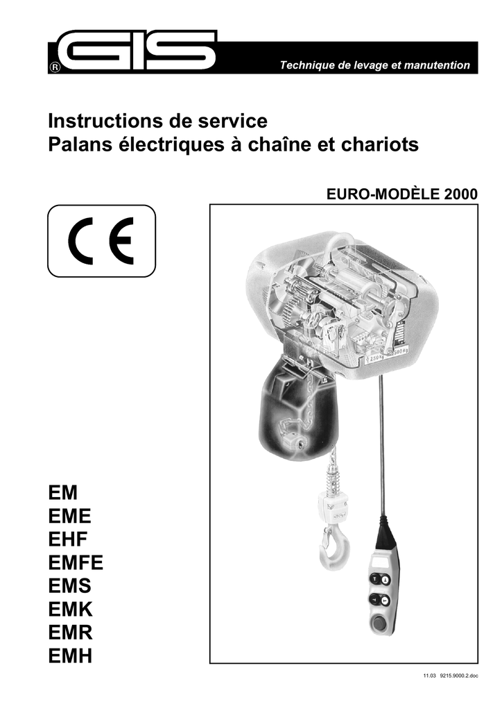 Palan électrique à chaîne à translation manuelle – AG-DL