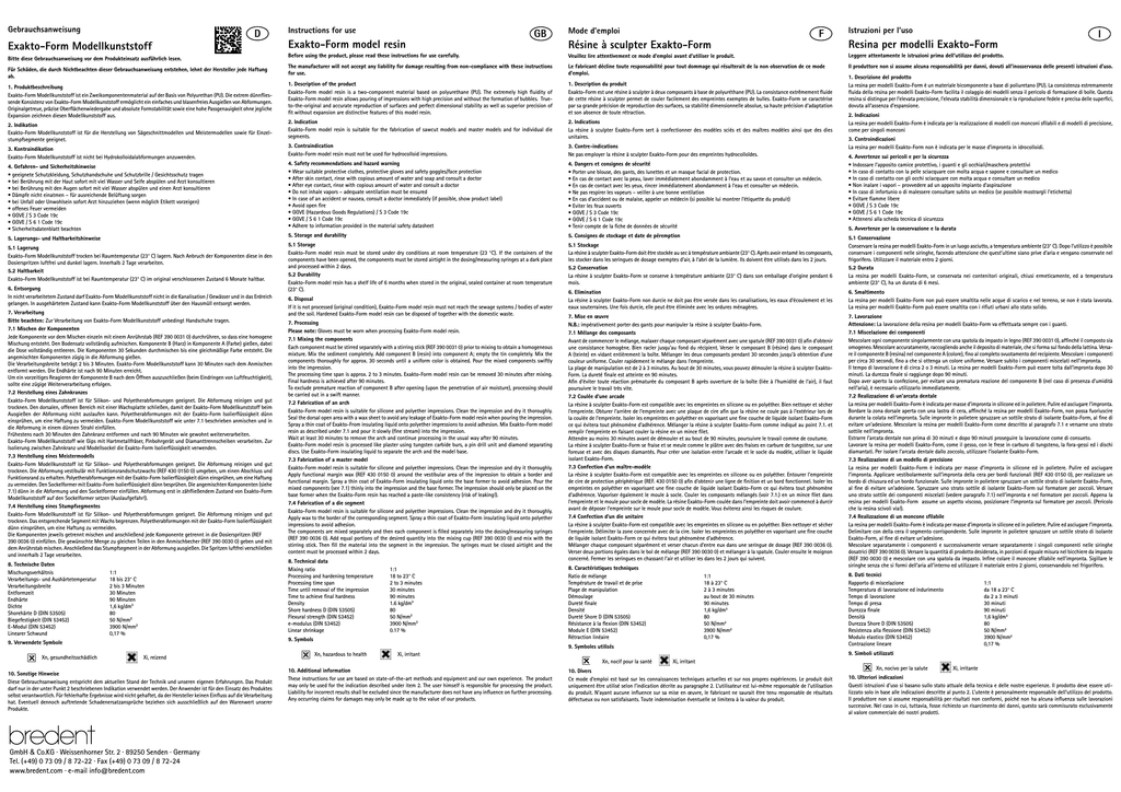 Exakto Form Modellkunststoff Exakto Manualzz manualzz