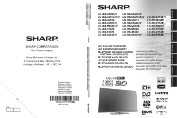 Sharp AQUOS 32 Manuel du propriétaire | Manualzz