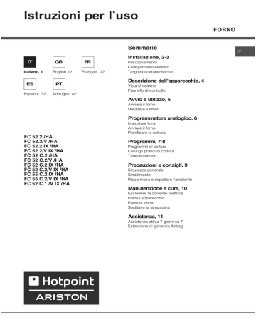 Whirlpool FC 52 C.1 /V IX /HA User guide | Manualzz