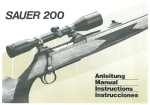 SAUER 200 hunting rifle Anleitung
