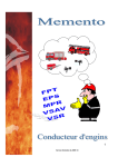 M&eacute;mento Conducteur - Camion Pompe Tonne SIDES 34