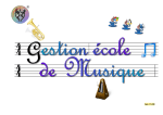 Gestion d'une &eacute;cole de musique - Manuel d'utilisation