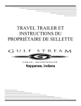 Manuel du propri&eacute;taire des remorques de voyage et des sellettes Gulf Stream