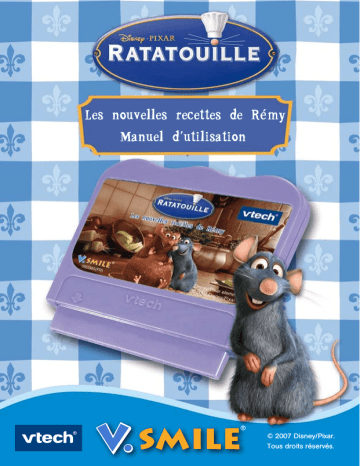 VTech JEU V.SMILE DISNEY RATATOUILLE Manuel du propriétaire | Manualzz