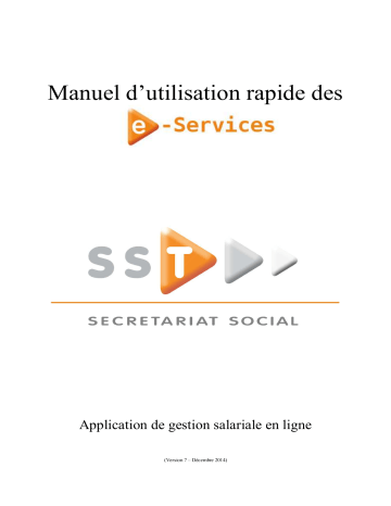 e-services Version07-150dpi - Secrétariat Social Tournai | Manualzz