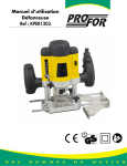 Manuel d&rsquo;utilisation D&eacute;fonceuse KPER1203