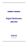Digital Multimeter DMR-1000 Owner's Manual