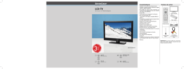 Silvercrest LCD-TV 22104 - IAN 53614 Manuel du propriétaire | Manualzz