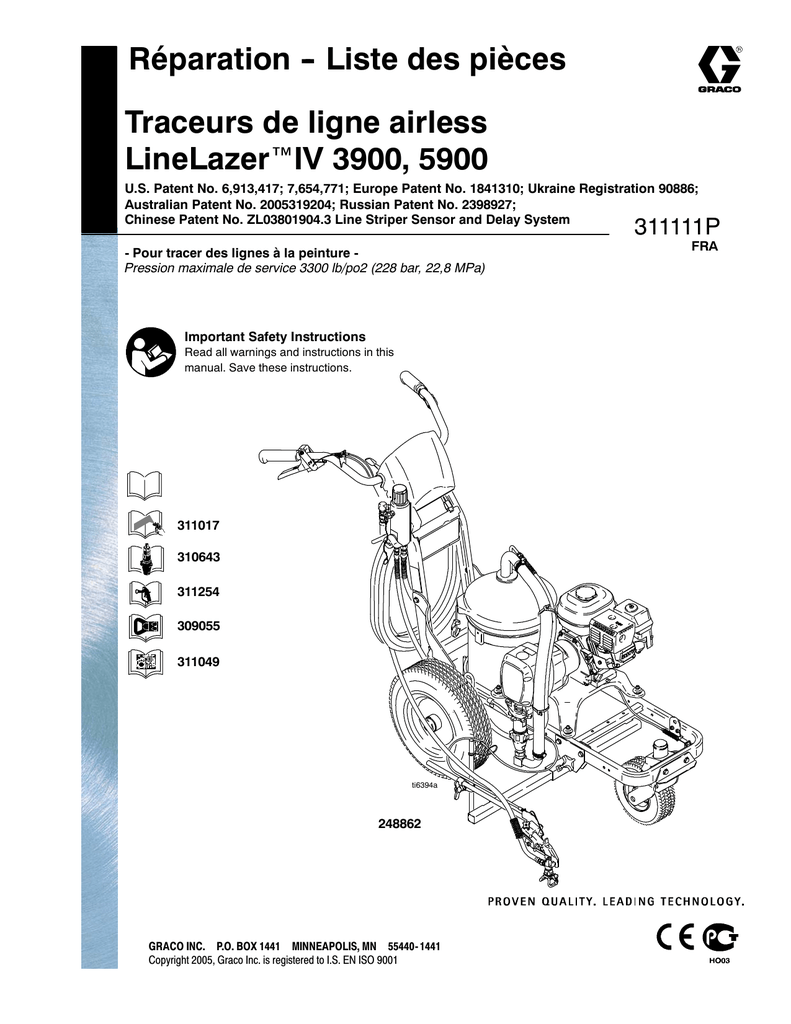 311111P LineLazer IV 3900, 5900 Airless Paint Striper Repair Manualzz