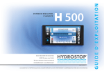 HYDROSTOP H500 Guide d'Exploitation
