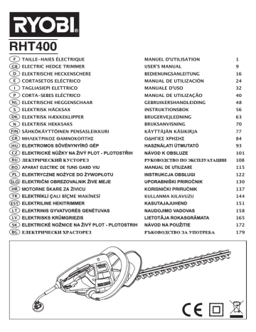 Ryobi Rht400 Owner S Manual Manualzz