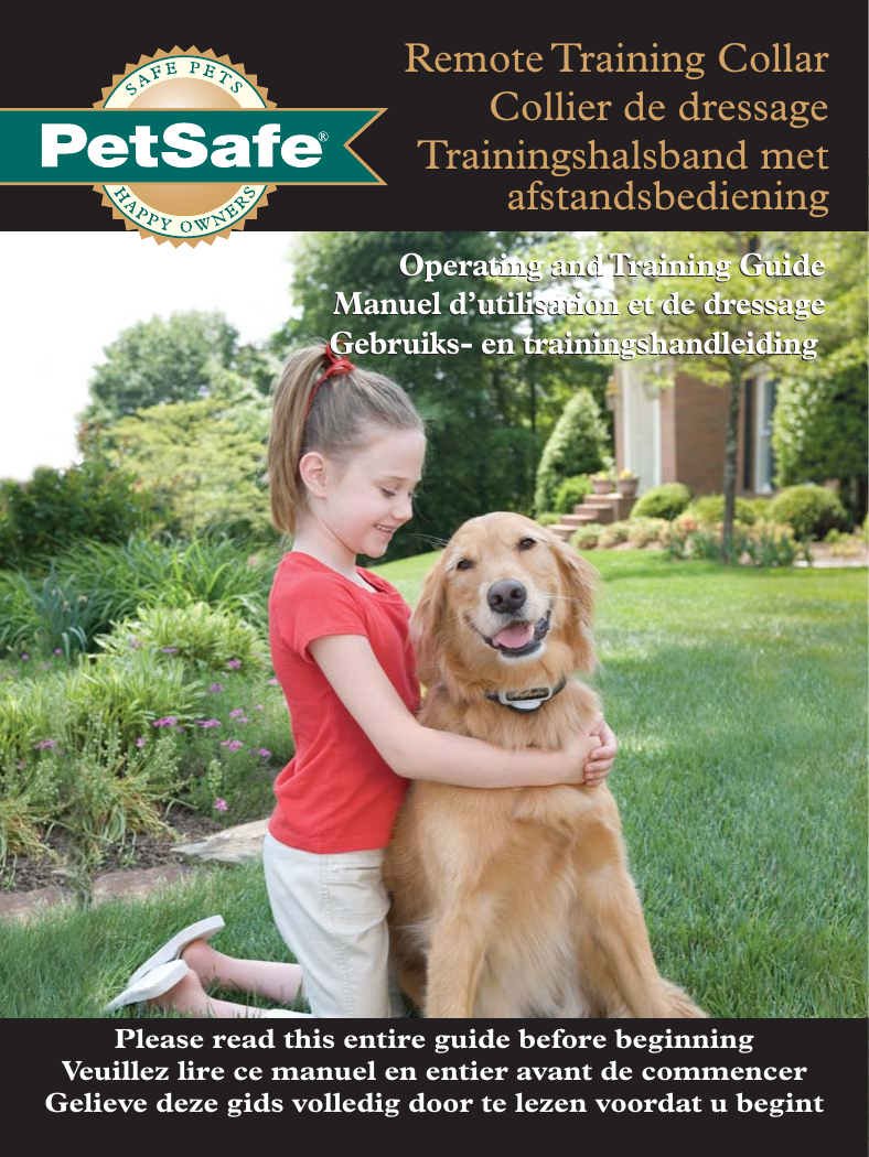 Petsafe comfortfit trainer Operating And Training Manual Manualzz