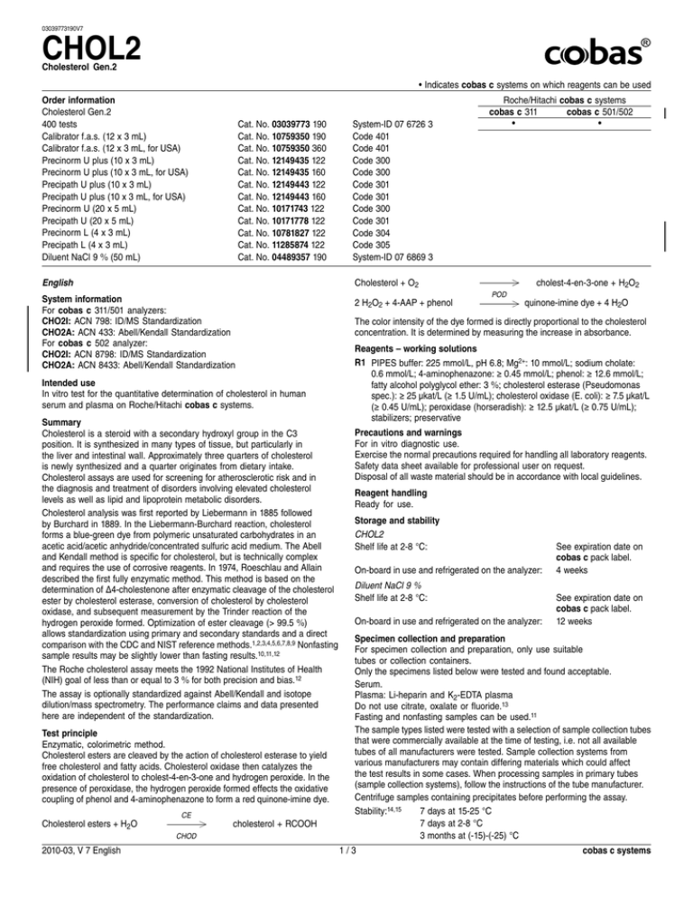 Chol2 Indiana Blood Center Manualzz