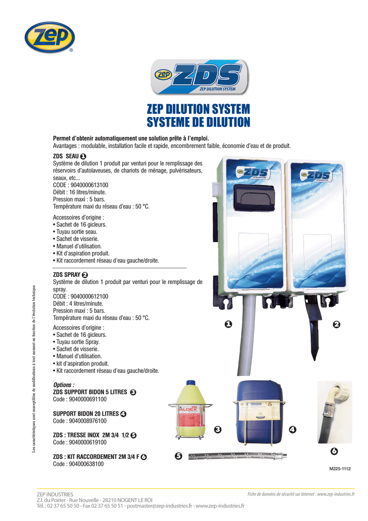 Voir la fiche Zep Industries Manualzz