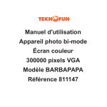 Dual mode camera Barbapapa 811147 User Manual