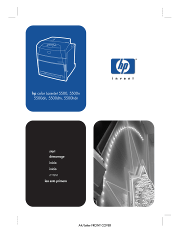 HP Color LaserJet 5500 Printer series Guide | Manualzz