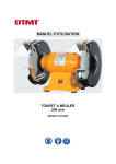 OTMT Touret &agrave; meuler OT28250 Manuel d&rsquo;utilisation