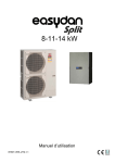 EASYDAN Split 8-11-14 kW Manuel d'utilisation