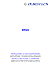 RENO - Instructions d'utilisation et d'entretien