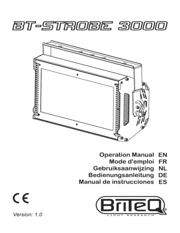 Briteq BT-STROBE3000 Owner's Manual | Manualzz