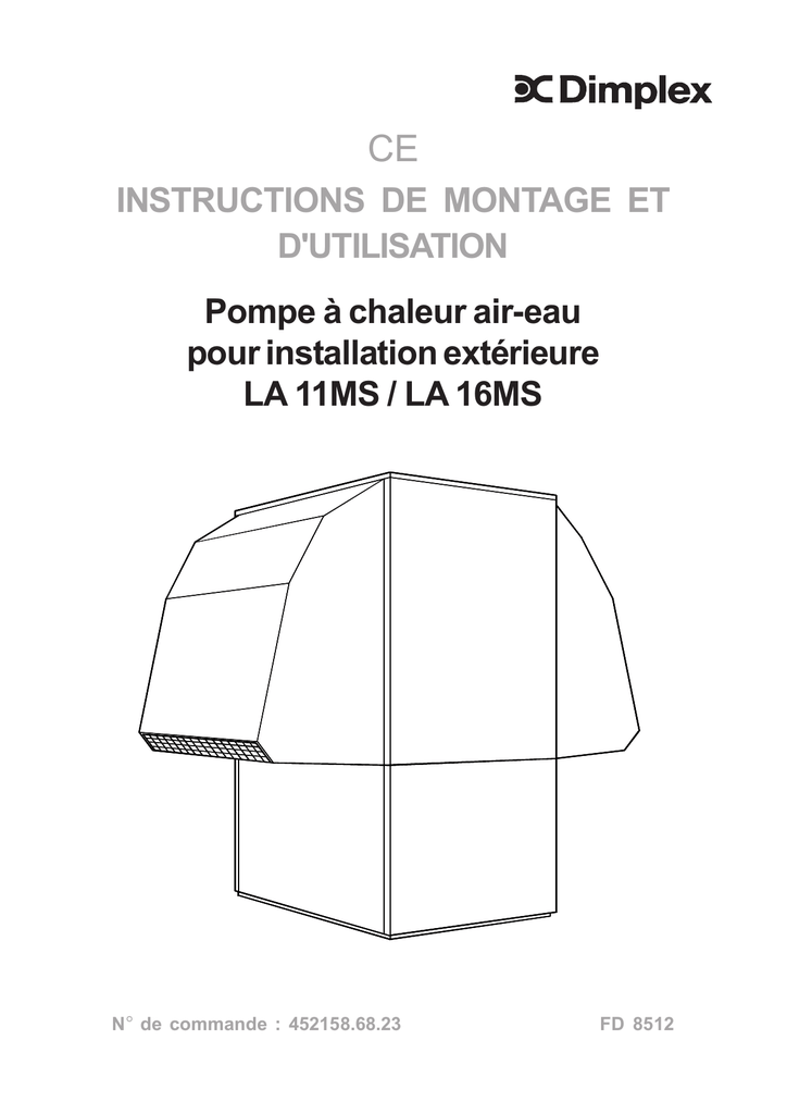 Pompe à Chaleur Air Eau Pour Installation Extérieure La