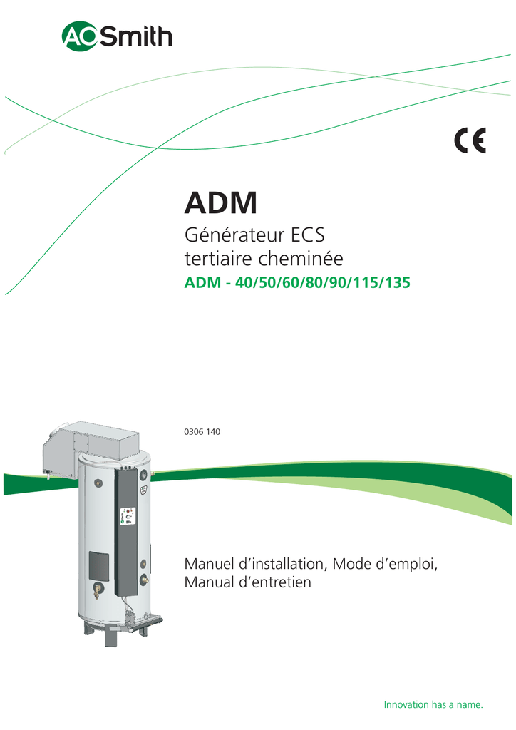 ADM - AO Smith | Manualzz